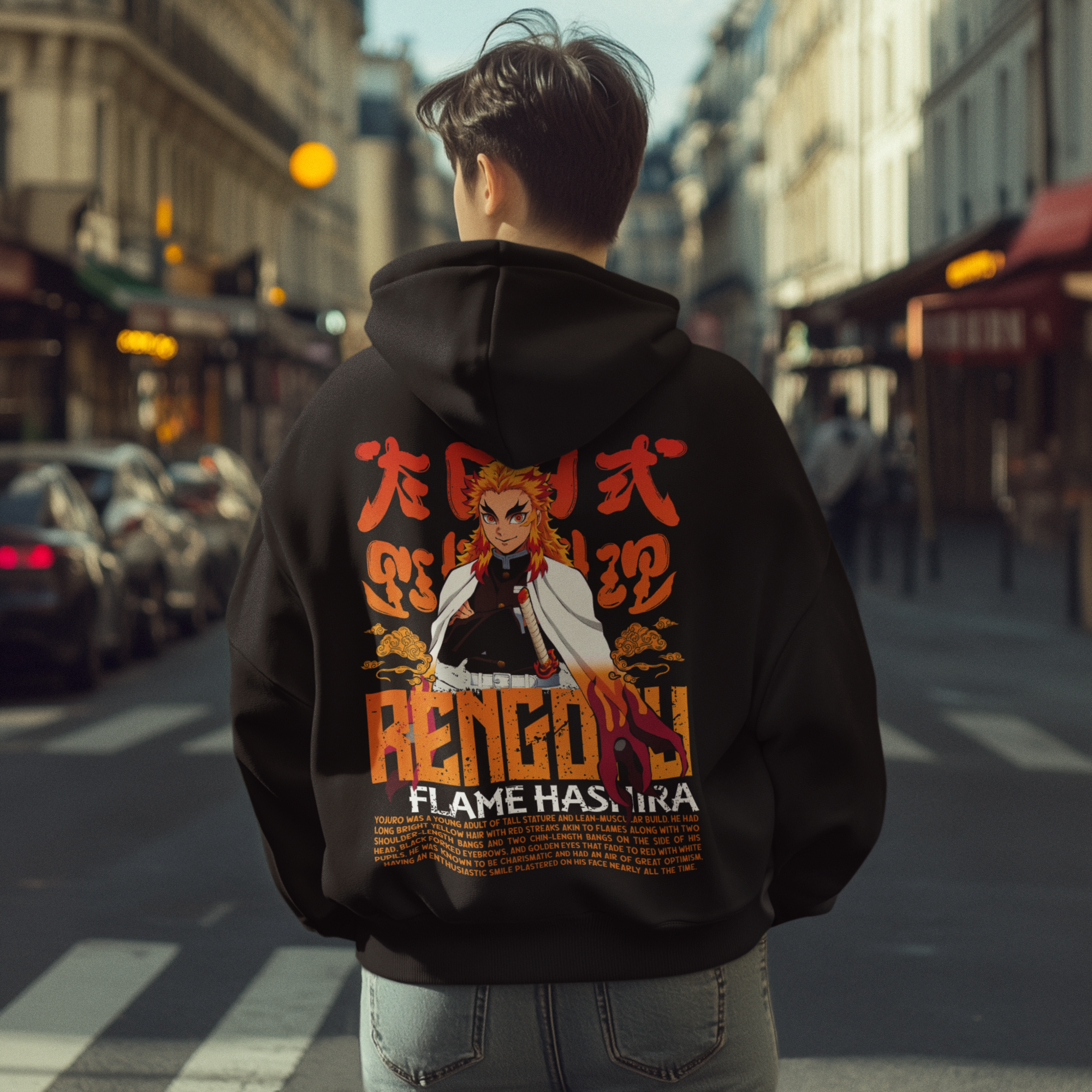 Rengoku Unisex Oversized Hoodie