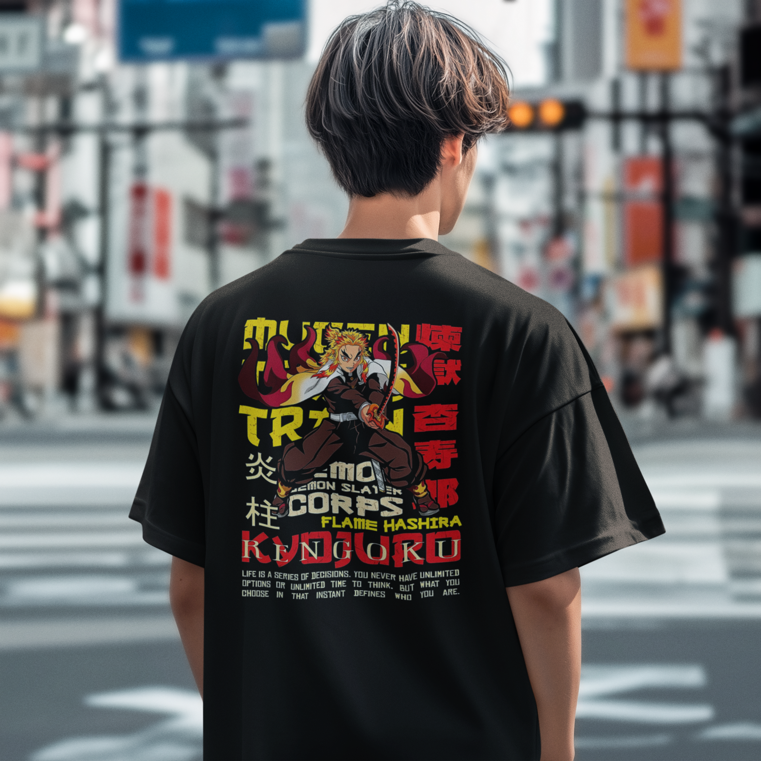 Kyujuro Rengoku Unisex Oversized Standard T-Shirt