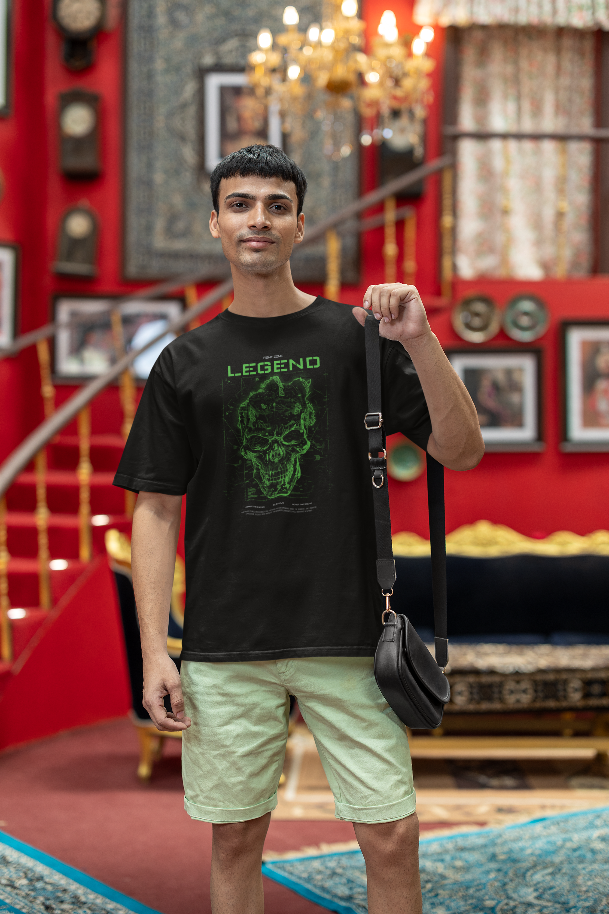 Black Unisex Oversized Legend T-Shirt